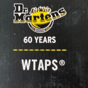 Dr. Martens x WTAPS BNIB US 5 EU37